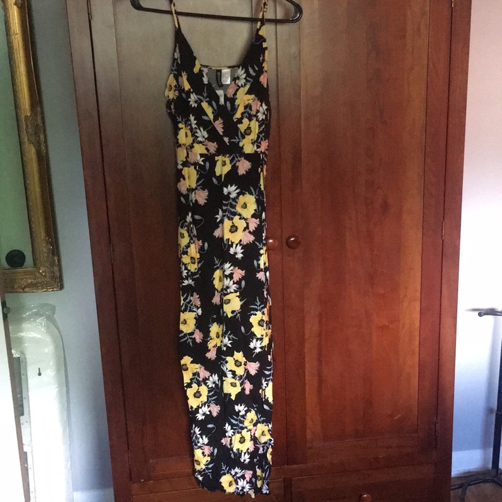 H&M Side slit flower floral dress